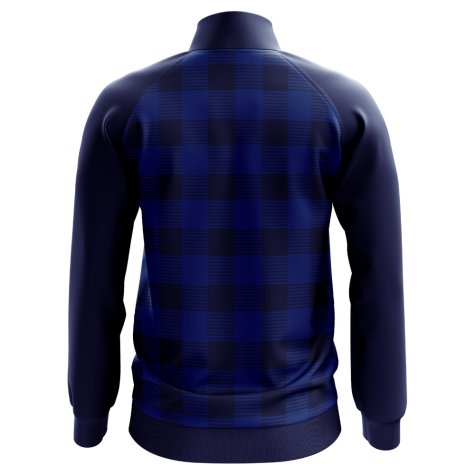 Scotland Tartan Concept Football Track Jacket (Navy)