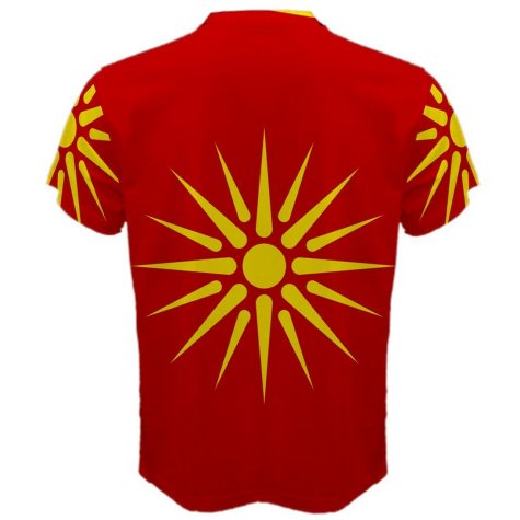 Old Republic of Macedonia Flag Sublimated Sports Jersey