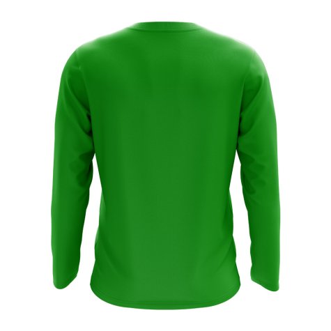 Brazil Core Football Country Long Sleeve T-Shirt (Green)