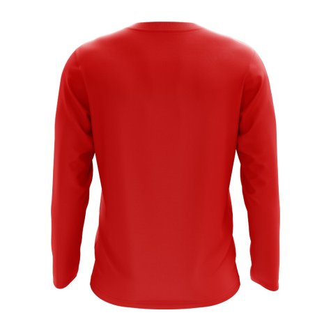 Kiribati Core Football Country Long Sleeve T-Shirt (Red)