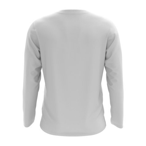 Cambodia Core Football Country Long Sleeve T-Shirt (White)