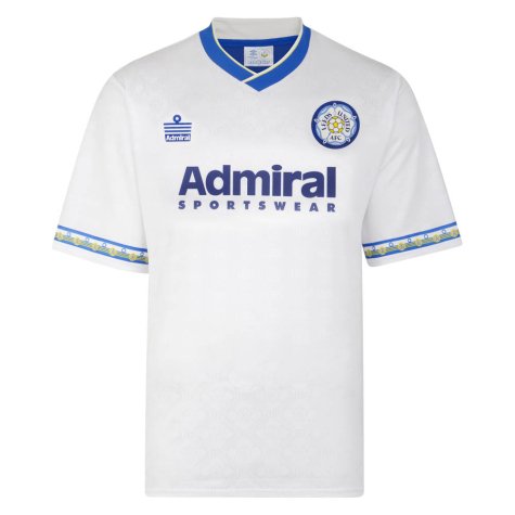 Score Draw Leeds United 1993 Admiral Retro Football Shirt (STRACHAN 7)