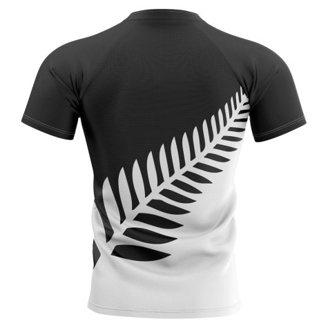 2024-2025 New Zealand All Blacks Fern Concept Rugby Shirt - Adult Long Sleeve