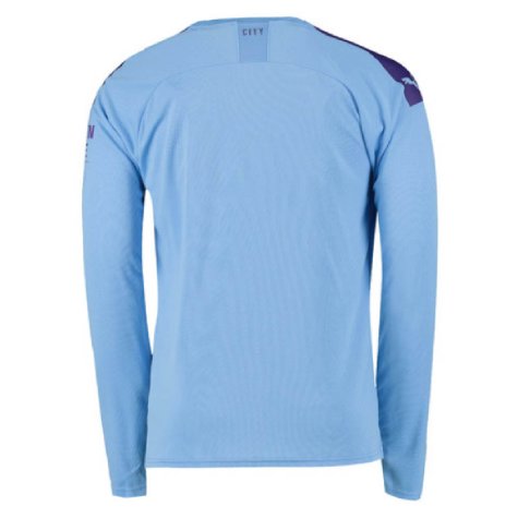 2019-2020 Manchester City Puma Home Long Sleeve Shirt (WALKER 2)