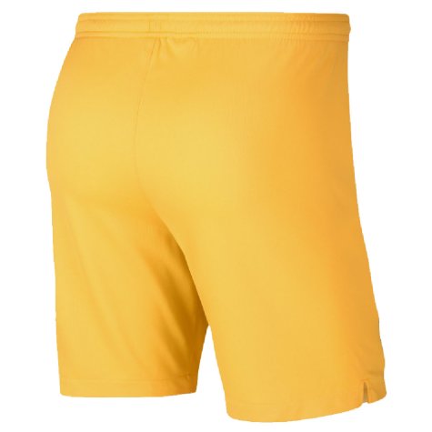 2019-2020 Barcelona Away Nike Football Shorts Yellow (Kids)