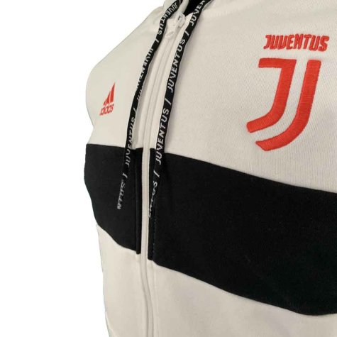 2019-2020 Juventus Adidas 3S Full Zip Hoody (White)