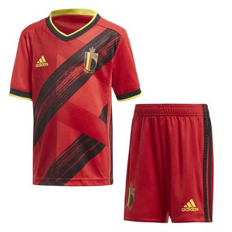 2020-2021 Belgium Home Adidas Mini Kit (LUKAKU 9)