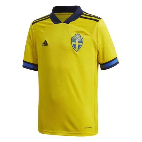 2020-2021 Sweden Home Adidas Football Shirt (Kids) (Your Name)