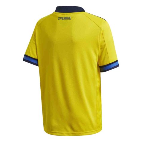 2020-2021 Sweden Home Adidas Football Shirt (Kids) (Your Name)