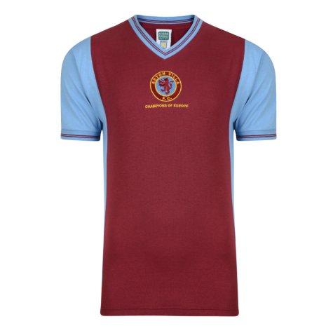 Score Draw Aston Villa 1982 Champions Of Europe Retro Football Shirt (Morley 11)