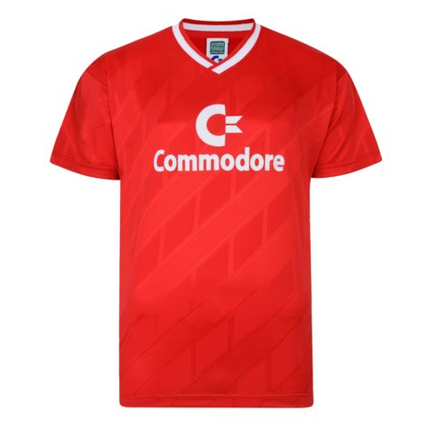 Score Draw Bayern Commodore 1986 Trikot Retro Football Shirt (Lewandowski 9)