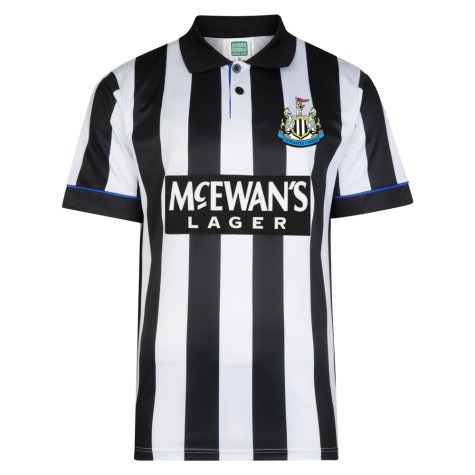 Score Draw Newcastle United 1995 Retro Football Shirt (SHEARER 9)