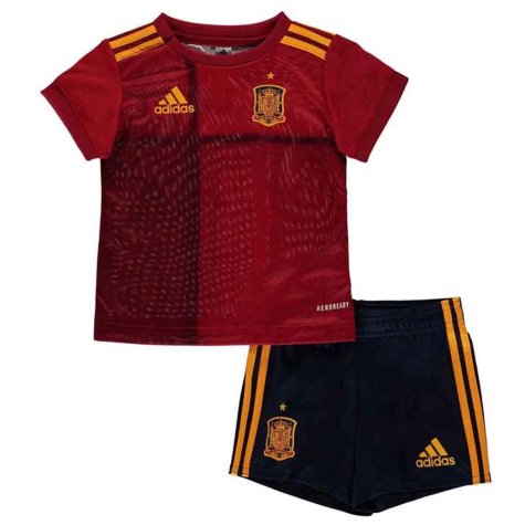 2020-2021 Spain Home Adidas Baby Kit (DE GEA 1)