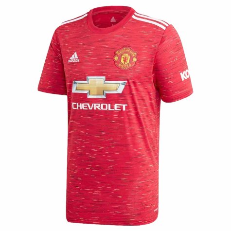 2020-2021 Man Utd Adidas Home Football Shirt (B.FERNANDES 18)