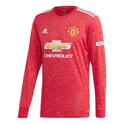 2020-2021 Man Utd Adidas Home Long Sleeve Shirt (FERGUSON 99)