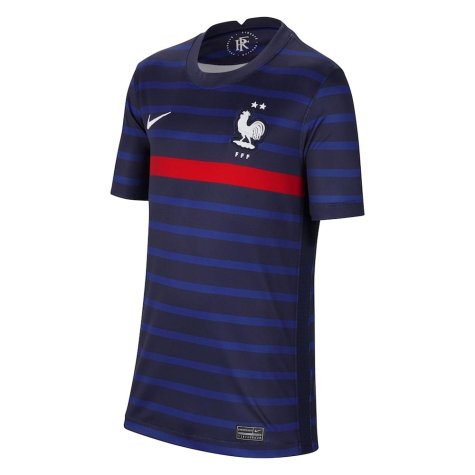 2020-2021 France Home Nike Football Shirt (Kids) (BLANC 5)