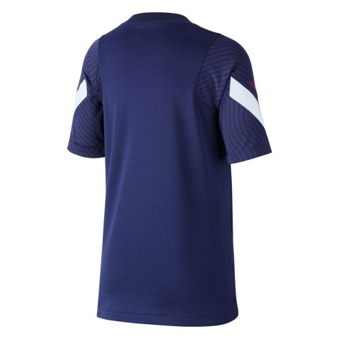 2020-2021 France Nike Training Shirt (Navy) - Kids