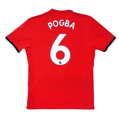 Manchester United 2017-18 Home Shirt - Pogba #6 ((Excellent) S)