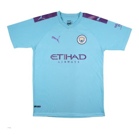 2019-2020 Manchester City Puma Home Football Shirt - Aguero 10 ((Very Good) L)