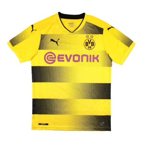 Borussia Dortmund 2017-18 Home Shirt (Aubameyang #17) (Excellent)