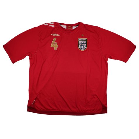 England 2006-08 Away Shirt (3XL) Gerrard #4 (Excellent)