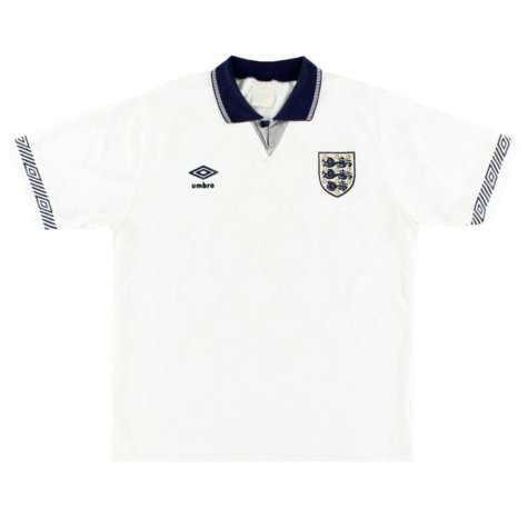 England 1990-92 Home Shirt (S) (Good) (Ferdinand 5)