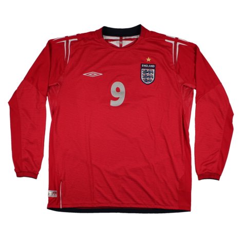 England 2004-06 Away Shirt (XL) Rooney #9 (Very Good)