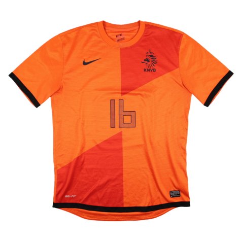 Holland 2012-13 Home Shirt (V.Persie #16) (M) (Very Good)