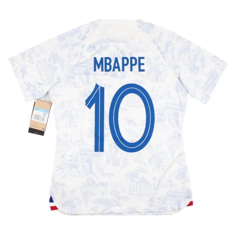 France 2022-23 Away Shirt (Mbappe #10) (Womens M) (Good) (VARANE 4)