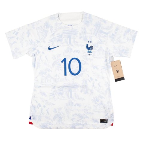 France 2022-23 Away Shirt (Mbappe #10) (Womens M) (Good) (VARANE 4)