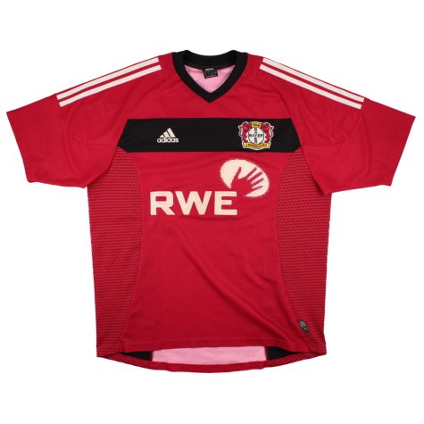 Bayer Leverkusen 2002-04 Home Shirt (L) (Kirsten #9) (Good)