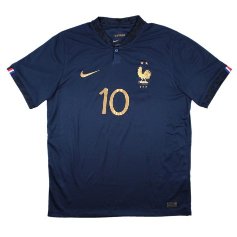 France 2022-23 Home Shirt (L) Mbappe #10 (Excellent)