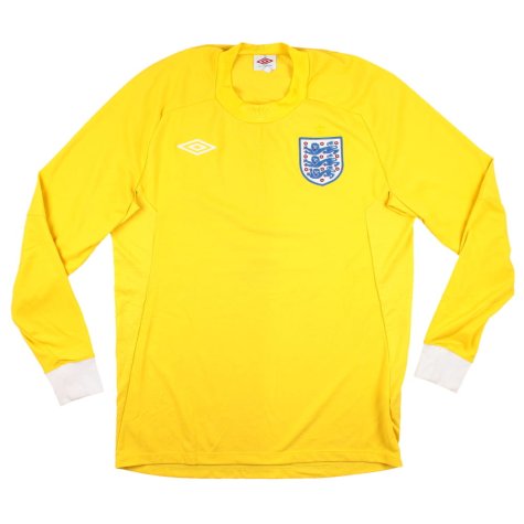 England 2010-11 Goalkeeper Long Sleeve Shirt (M) (Excellent) (SHILTON 1)