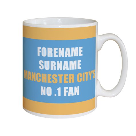 Personalised Manchester City No.1 Fan Mug