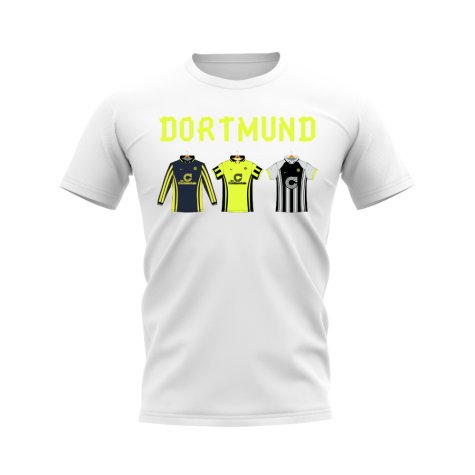 Dortmund 1996-1997 Retro Shirt T-shirt - Text (White) (Zorc 8)