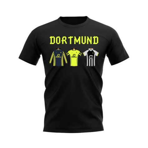 Dortmund 1996-1997 Retro Shirt T-shirt - Text (Black) (Reuter 7)