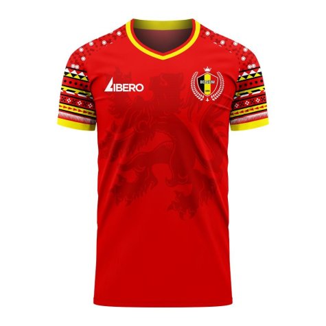 Belgium 2024-2025 Home Concept Football Kit (Libero) (ORIGI 17)