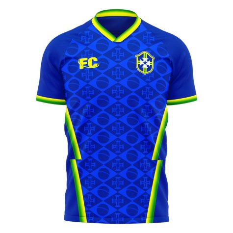 Brazil 2021-2022 Away Concept Football Kit (Fans Culture) (ARTHUR 8)