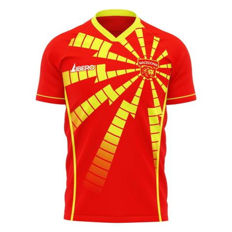 North Macedonia 2024-2025 Home Concept Shirt (Libero) (RISTOVSKI 13)