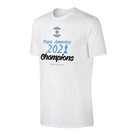 Argentina CA2021 WINNERS t-shirt MESSI, white