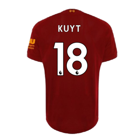 2019-2020 Liverpool Home Football Shirt (Kuyt 18) - Kids