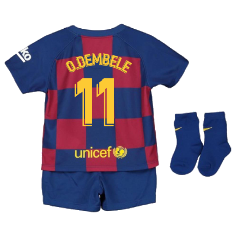 2019-2020 Barcelona Home Nike Baby Kit (O.DEMBELE 11)