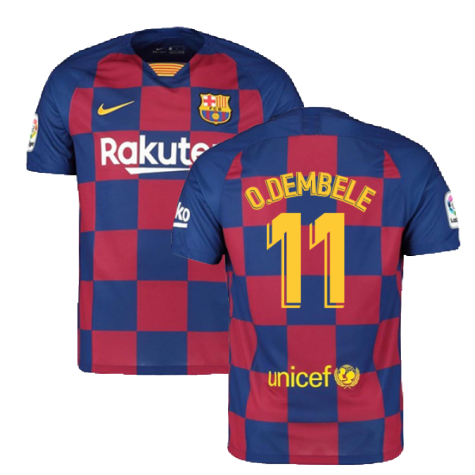 2019-2020 Barcelona Home Nike Football Shirt (I.RAKITIC 4)