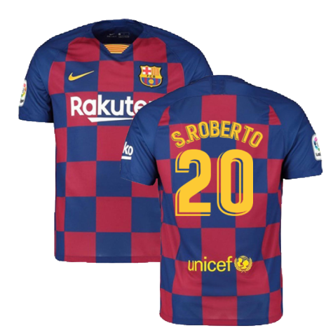 2019-2020 Barcelona Home Nike Football Shirt (O.DEMBELE 11)