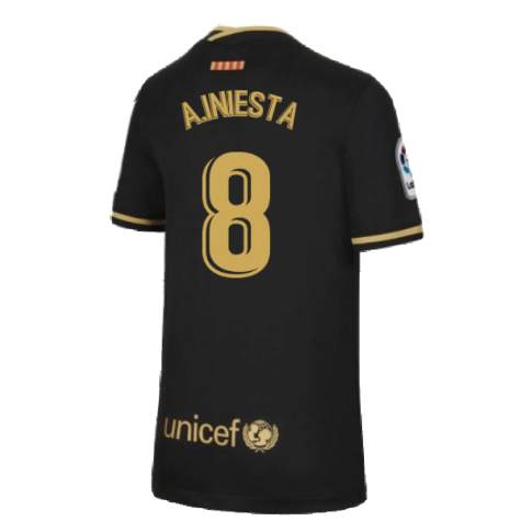 2020-2021 Barcelona Away Nike Shirt (Kids) (A.INIESTA 8)