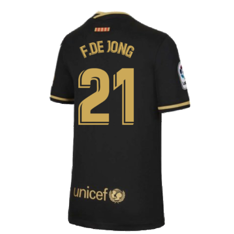 2020-2021 Barcelona Away Nike Shirt (Kids) (F.DE JONG 21)