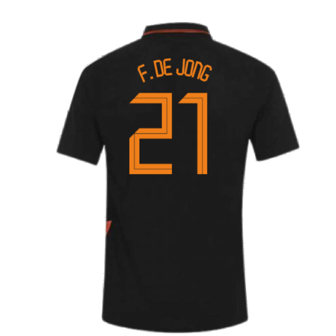 2020-2021 Holland Away Nike Vapor Match Shirt (F. DE JONG 21)