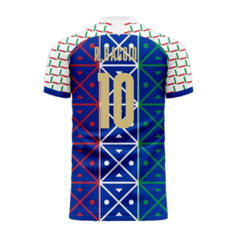 Italy 2024-2025 Renaissance Home Concept Football Kit (Libero) (R.BAGGIO 10)