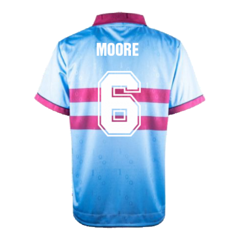 1995-1996 West Ham Away Retro Shirt (MOORE 6)