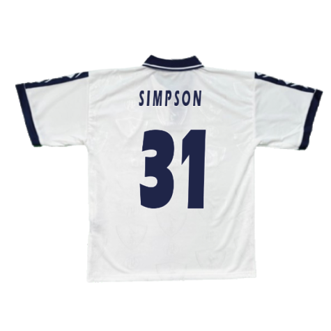 1995-1997 Tottenham Home Pony Shirt (Simpson 31)